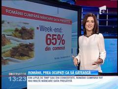 Romanii cumpara tot mai multa mancare gata pregatita