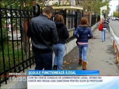 Toate scolile din Romania functioneaza ilegal!