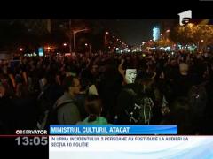 UPDATE! Daniel Barbu, ministrul Culturii, atacat de protestatarii care cer oprirea proiectului Rosia Montana