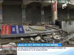 Imagini socante din timpul seismului din Filipine! Turla celei mai vechi biserici se prabuseste sub privirile martorilor