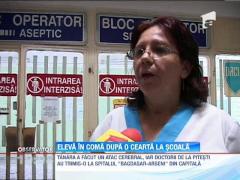 O eleva a ajuns in coma, dupa ce a facut un atac cerebral in timpul unui curs