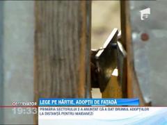 Lege pe hartie, adoptii de fatada