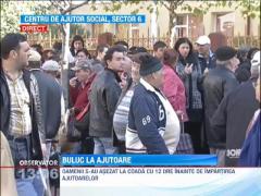 Coada la impartirea ajutoarelor de la Uniunea Europeana