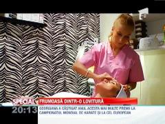 SPECIAL! Cosmetica si karatele, o combinatie de succes pentru Georgiana Tinca