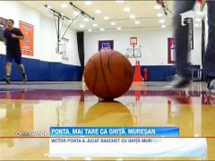 Victor Ponta a jucat baschet cu Ghita Muresan