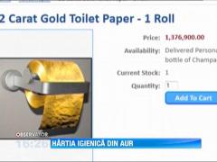 Hartia igienica din aur de 22 de karate!