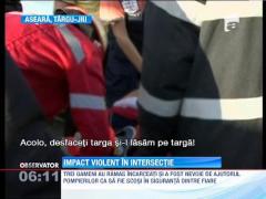 Accident intr-o intersectie din Targu-Jiu