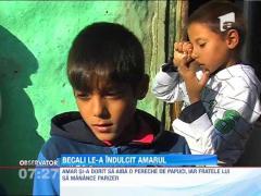 Gigi Becali le-a trimis ajutoare fratilor din Neamt, care merg la scoala, desi unul nu are un picior si celalalt e aproape orb