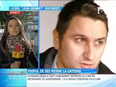 Dascalul de la Jean Monnet, acuzat ca a intretinut relatii sexuale cu o eleva, se poate intoarce la catedra