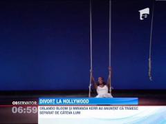 Actorul Orlando Bloom si fotomodelul Miranda Kerr divorteaza dupa trei ani de casnicie