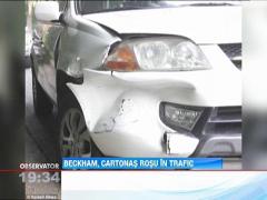David Beckham a provocat un accident rutier din neatentie