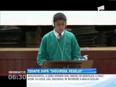 Un elev britanic a invins un grav defect de vorbire cu o terapie din fimul "Discursul Regelui"