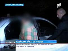 Un barbat a fost impuscat in cap de catre prietenul sau