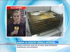 O echipa de cercetatori romani a inventat sangele artificial