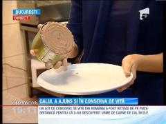 Urme de carne de cal descoperite in conserve de carne de vita