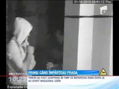 Doi tineri au fost prinsi de politie dupa ce au spart un magazin