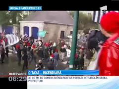 Proteste violente in nordul Frantei