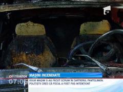 Doua masini s-au facut scrum, intr-un cartier din Capitala