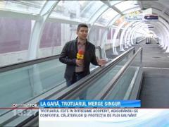 Trotuarul rulant ce face legatura intre Gara de Nord si Gara Basarab,  inaugurat de primarul Capitalei