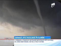 O tornada a facut ravagii intr-un oras din Olanda