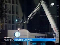 Un pacient de 92 de ani s-a prabusit de la etajul 10, pe terasa Spitalului Universitar