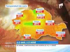 Vremea se raceste brusc, vin ploile si ninsorile