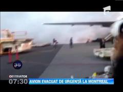 Montreal: Un avion a fost evacuat din cauza unui incendiu