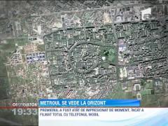 Cârtiţa uriaşă de la metrou aproape a traversat Drumul Taberei