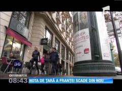 Nota de ţară a Franţei scade din nou