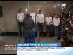 Un nou mod de plată pentru un bilet la metroul din Moscova: 30 de genuflexiuni!