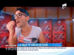 Un concurent homosexual l-a făcut pe Cheloo să plece de la masa juraţilor X Factor