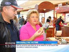 La târgul de dulciuri au fost buchete ornate cu acadele, bezele şi ciocolată