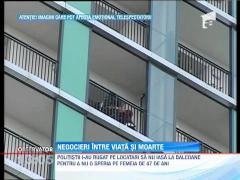 Update / Femeia care a vrut să se arunce de la etajul 13, internată la Psihiatrie