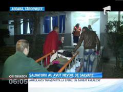 O ambulanţă SMURD, lovită în plin de un şofer spaniol, în Târgoviște