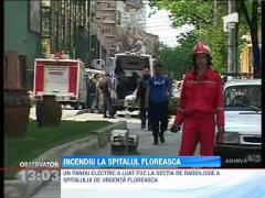 Incendiu la spitalul Floreasca