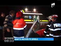 Noapte agitată pe şosele din ţară: Două accidente grave în Cluj şi Brăila