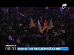 Manifestatie proeuropeană, la Kiev