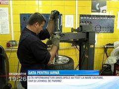 Românii au dat buzna la vulcanizare