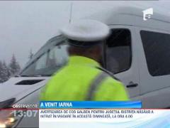 Nordul ţării, sub primele ninsori