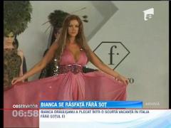 Bianca Drăguşanu, în vacanţă la Roma, fără Victor Slav