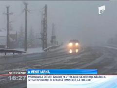 A venit iarna! 16 județe, sub COD GALBEN