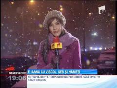 Ninsorile şi viscolul se mută în sudul ţării