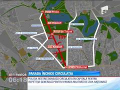 Restrictii de circulaţie in Capitală pentru pregătirile de Ziua Naţională