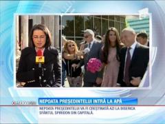 Traian Băsescu îşi creştinează nepoata