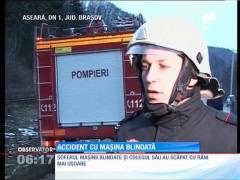 Accident rutier violent pe Drumul Naţional 1, în judeţul Braşov!