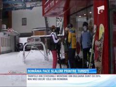 România face slalom printre turişti