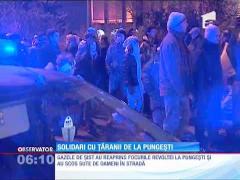 Protestarii din Capitală sunt solidari cu cei din Pungeşti