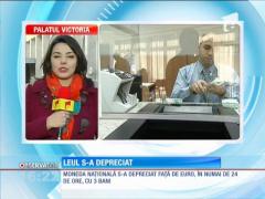 Leul s-a depreciat faţă de Euro