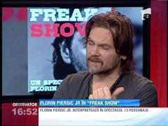 Florin Piersic Jr. va interpreta 13 roluri în spectacolul "Freak Show"