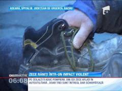 Accident rutier grav pe o şosea din judeţul Bacau!